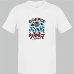 Coffee Friends Perfect Blend Beyaz T-Shirt