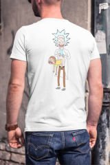 Rick and Morty Morty Pierce Rick Beyaz T-Shirt