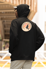 NBA Minnesota Timberwolves Oversize Hoodie M - Arkaya  Baskı - Siyah
