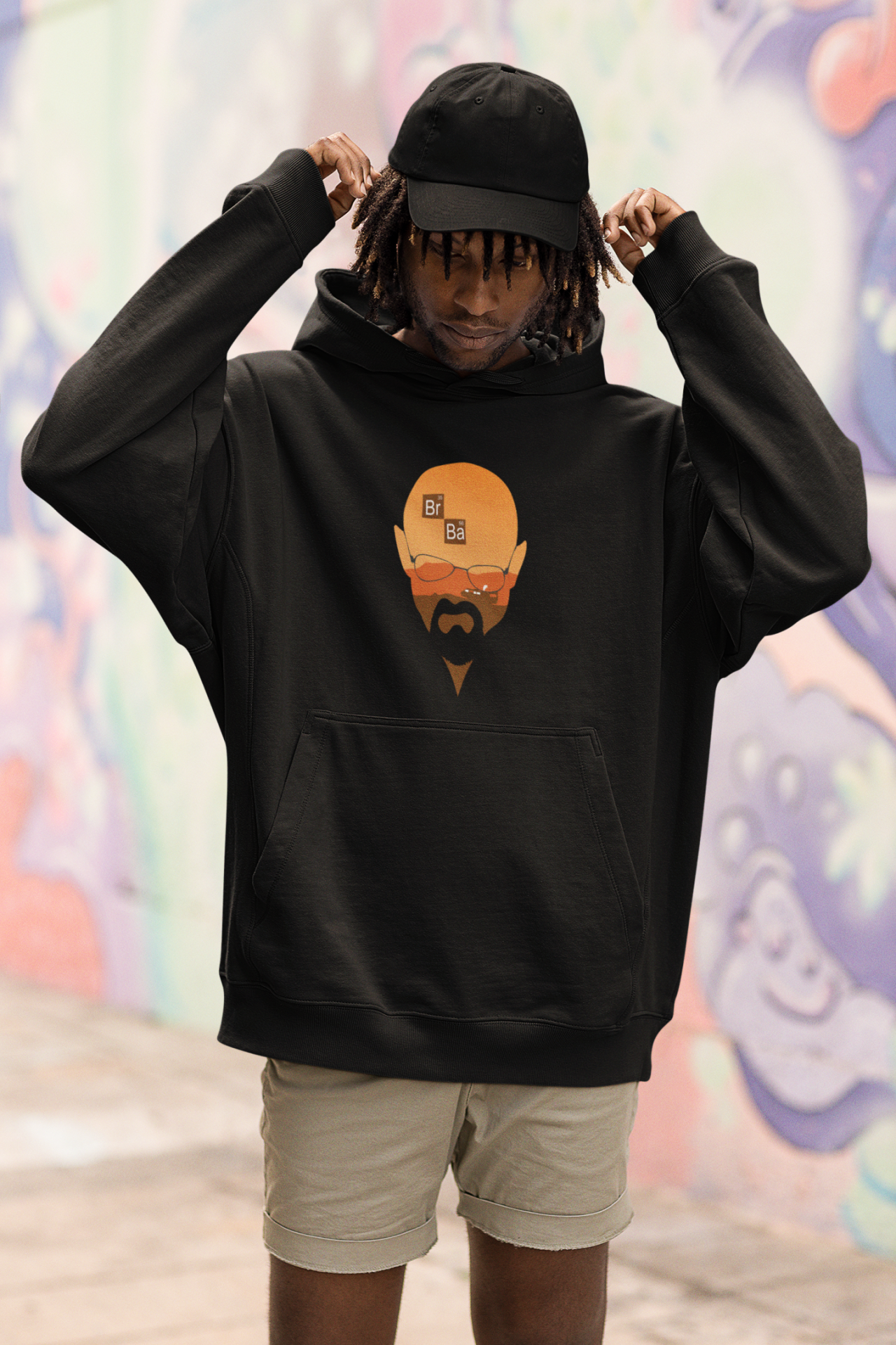 Breaking Bad Heisenberg Br Ba Oversize Hoodie L - Öne Baskı