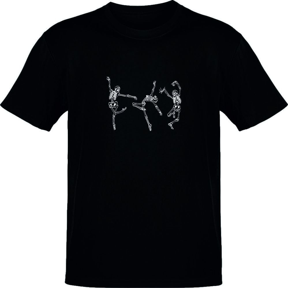 Dans Eden İskeletler Siyah T-Shirt