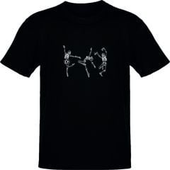 Dans Eden İskeletler Siyah T-Shirt