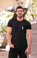 NBA Logo Siyah T-Shirt