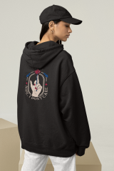 Nope I Don't Care Oversize Hoodie XL - Arkaya  Baskı