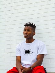 Black Splashed  Beyaz T-Shirt