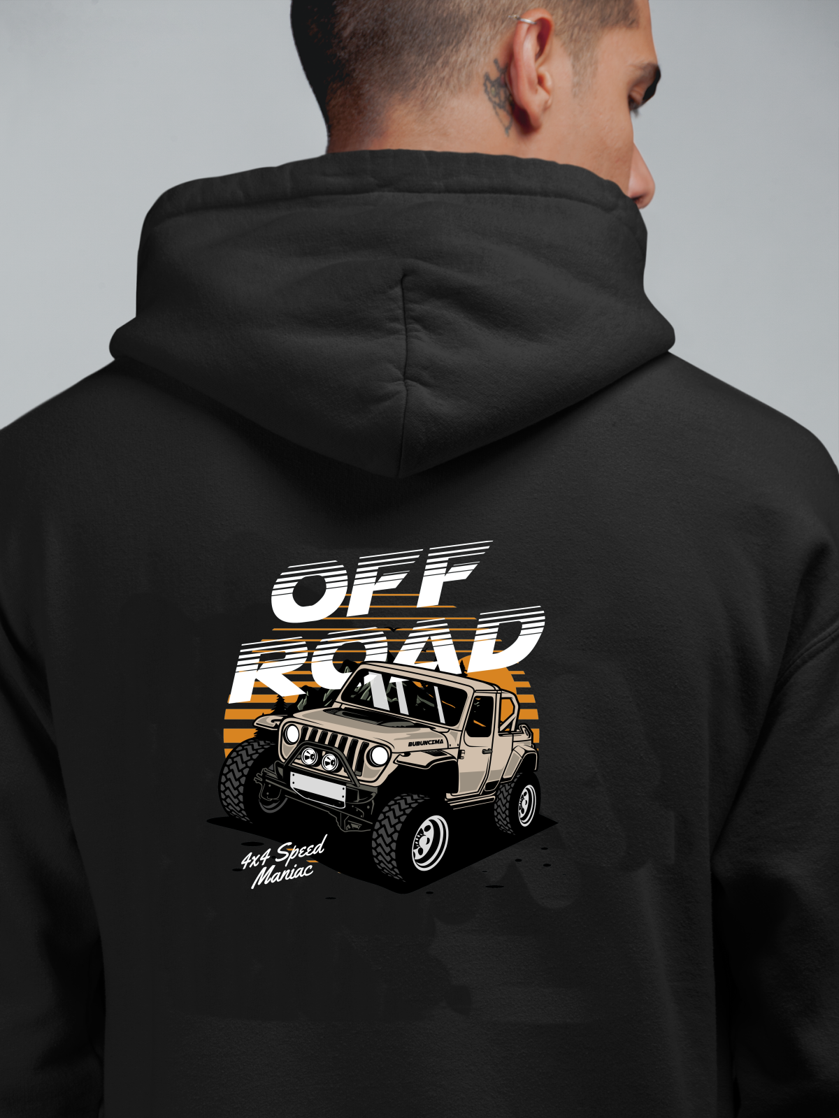 Off Road 4x4 Mania Oversize Hoodie L - Arkaya  Baskı