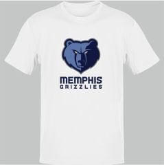 NBA Memphis Grizzlies Beyaz T-Shirt