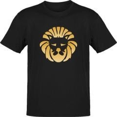 Aslan Burcu Sembolü Siyah T-Shirt