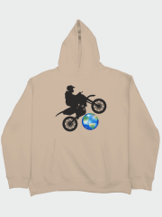 Cross Country Motorcycle Oversize Hoodie