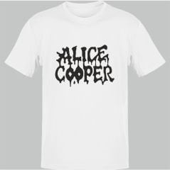 Alice Cooper Beyaz T-Shirt