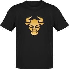 Boğa Burcu Sembolü Siyah T-Shirt