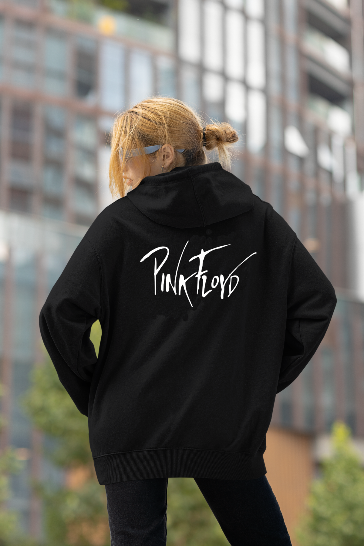 Pink Floyd Oversize Hoodie XL - Arkaya  Baskı