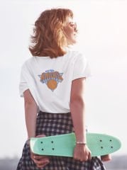 NBA New York Knicks Beyaz T-Shirt