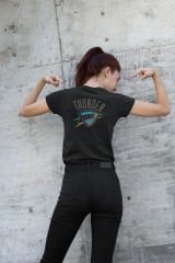 NBA Oklahoma Thunder Siyah T-Shirt