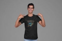 NBA Oklahoma Thunder Siyah T-Shirt