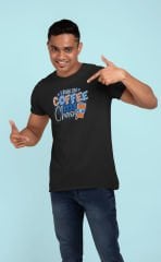 Run On Coffee Siyah T-Shirt