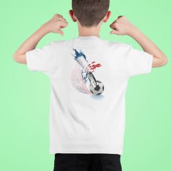 Sert Şut Beyaz T-Shirt