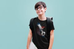 Sert Şut Siyah T-Shirt