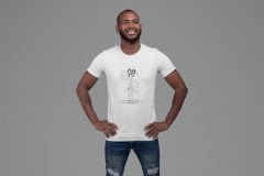 Komik İskelet Beyaz T-Shirt