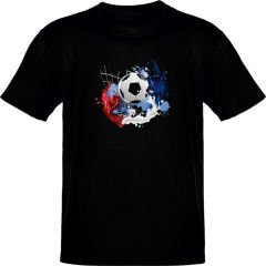 Şut ve Gol Siyah T-Shirt