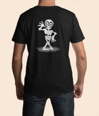 Komik İskelet Siyah T-Shirt