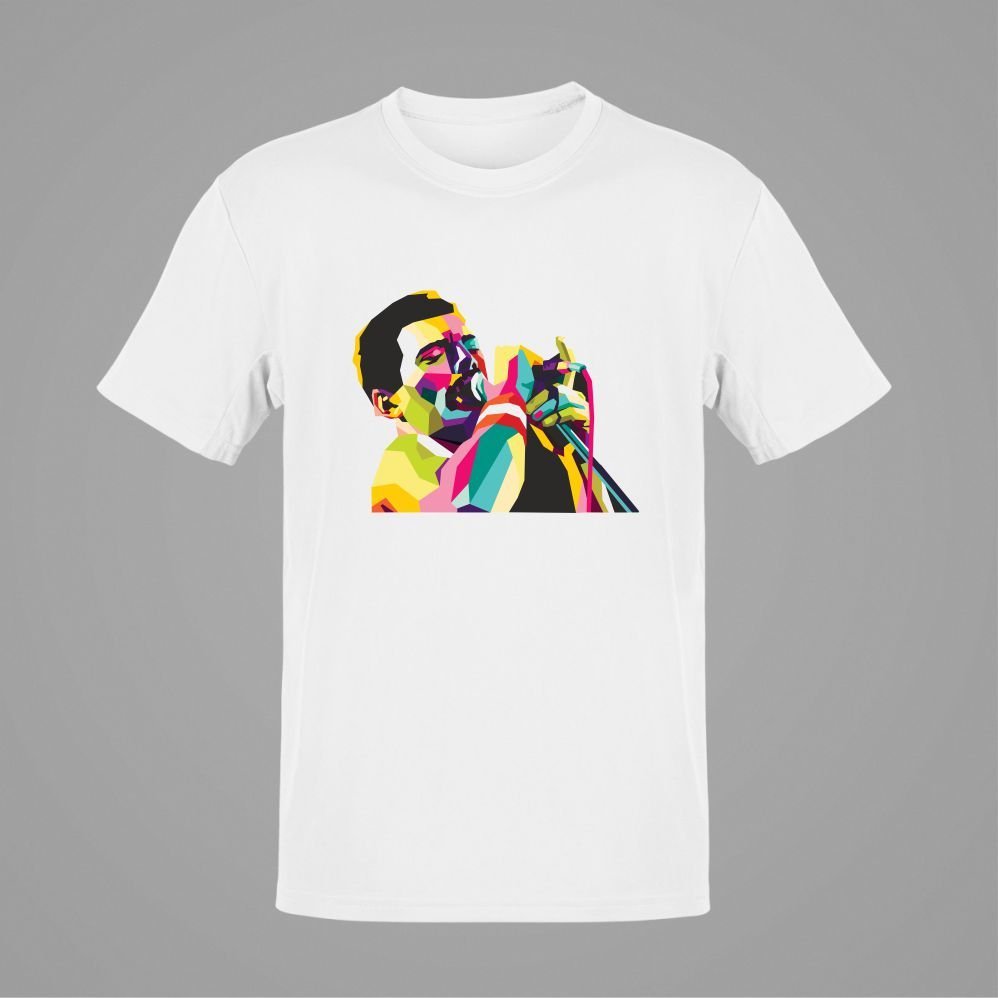 Fredie Mercury WPAP Beyaz T-Shirt