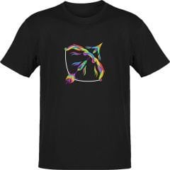 Yay Burcu Renkli Sembol Siyah T-Shirt