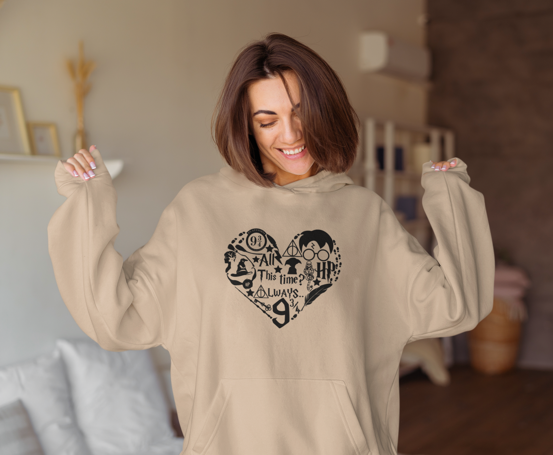 Harry Potter All This Time Oversize Hoodie