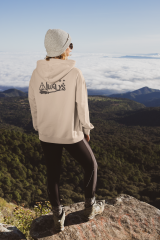 Harry Potter Always Oversize Hoodie M - Arkaya  Baskı - Taş Rengi