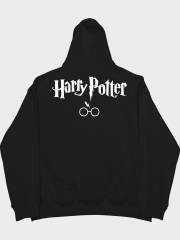 Harry Potter Gözlük Oversize Hoodie