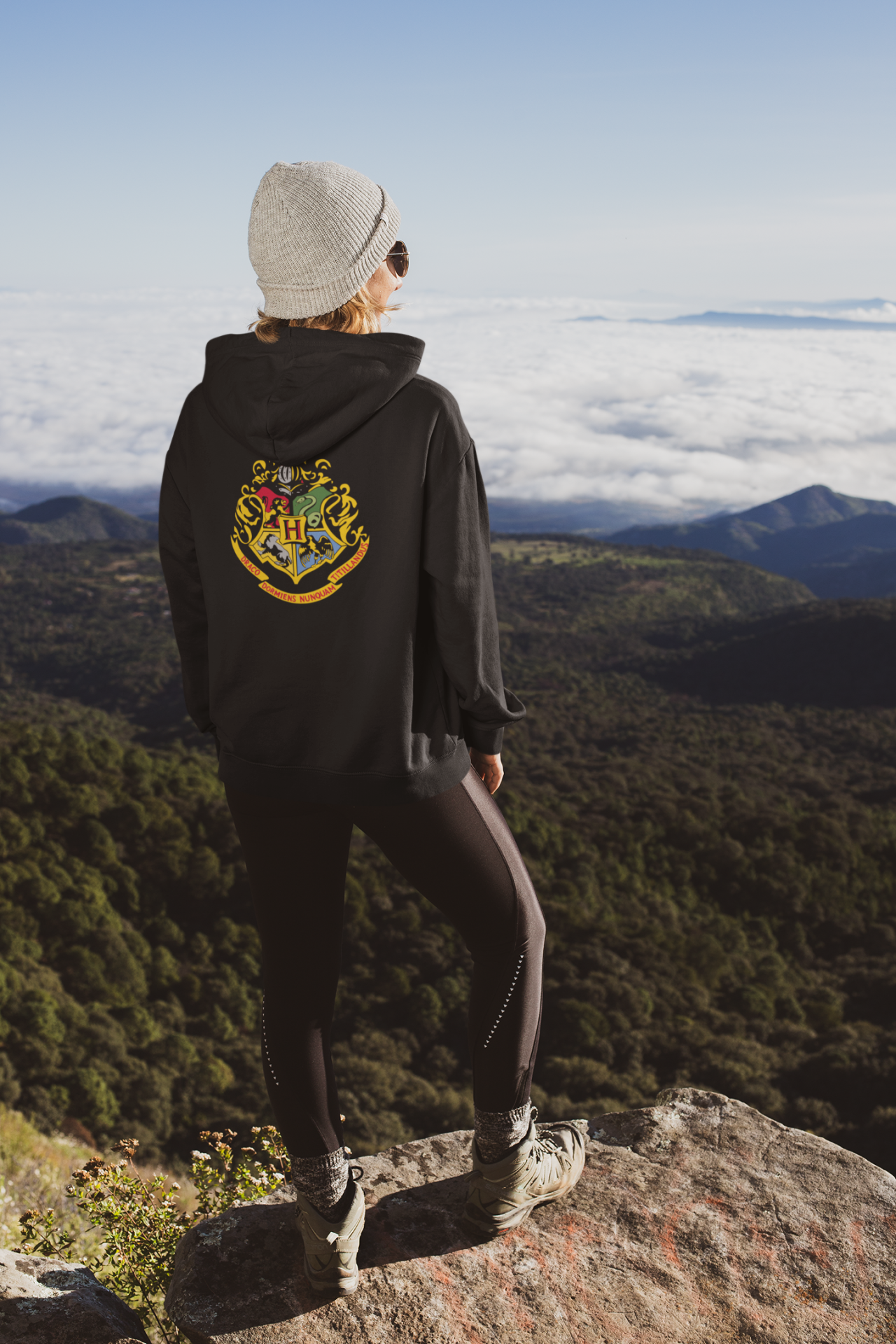 Harry Potter  Hogwarts Express Oversize Hoodie S - Arkaya  Baskı