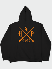 Harry Potter Sihirli Çubuk Oversize Hoodie