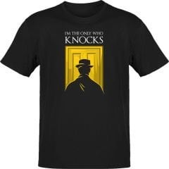 Breaking Bad Heisenberg I Am the only Who Knocks Siyah T-Shirt