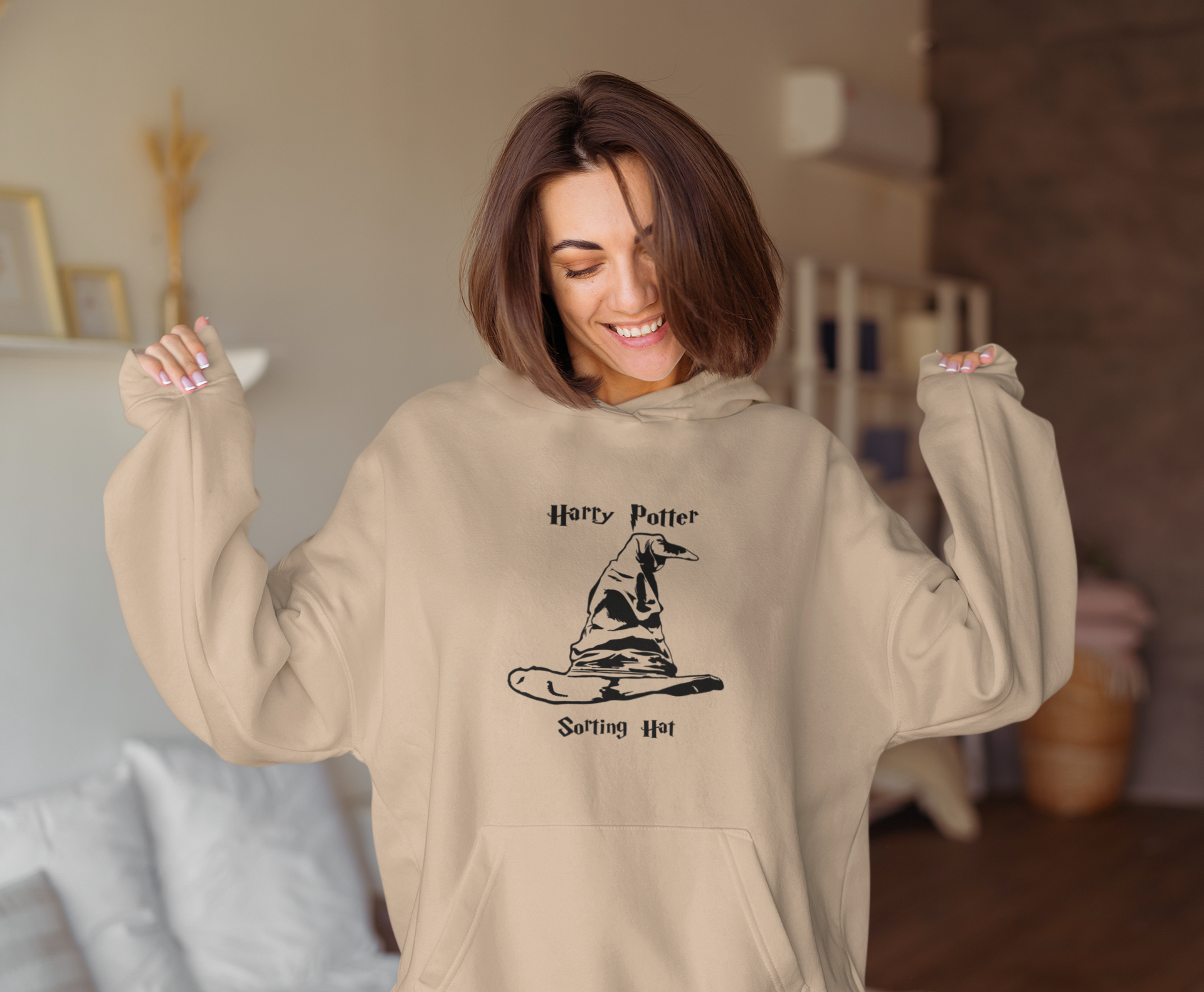 Harry Potter Sortin Hat Oversize Hoodie