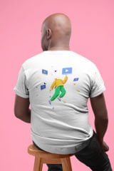 Uzayda Dans Beyaz T-Shirt