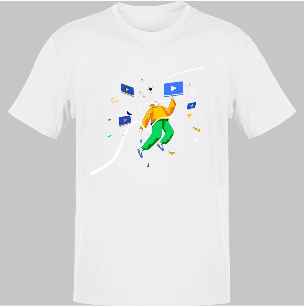 Uzayda Dans Beyaz T-Shirt