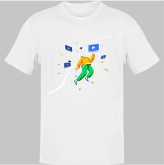 Uzayda Dans Beyaz T-Shirt