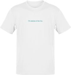 I am Jealous of Me Beyaz T-Shirt L - Deniz Yeşili
