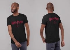 Harry Potter Gözlük Siyah T-Shirt