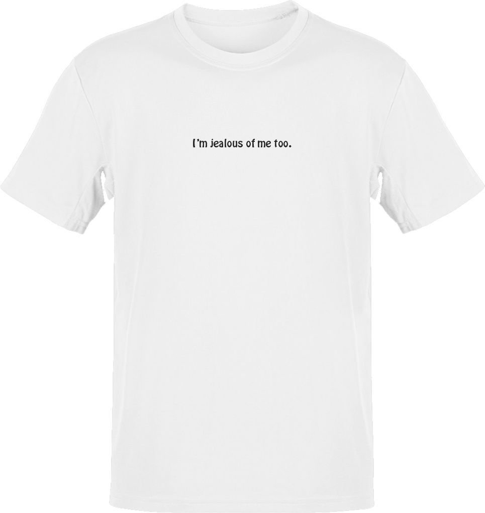 I am Jealous of Me Beyaz T-Shirt XS - Siyah