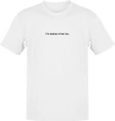 I am Jealous of Me Beyaz T-Shirt XS - Siyah