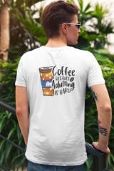 Adulting is Hard Beyaz T-Shirt