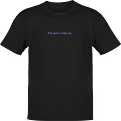 I am Jealous of Me Siyah T-Shirt XXXL - Pastel Mavi