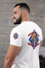 US Army 4th Marines Beyaz T-Shirt