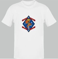 US Army 4th Marines Beyaz T-Shirt