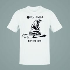 Harry Potter Sortin Hat Beyaz T-Shirt