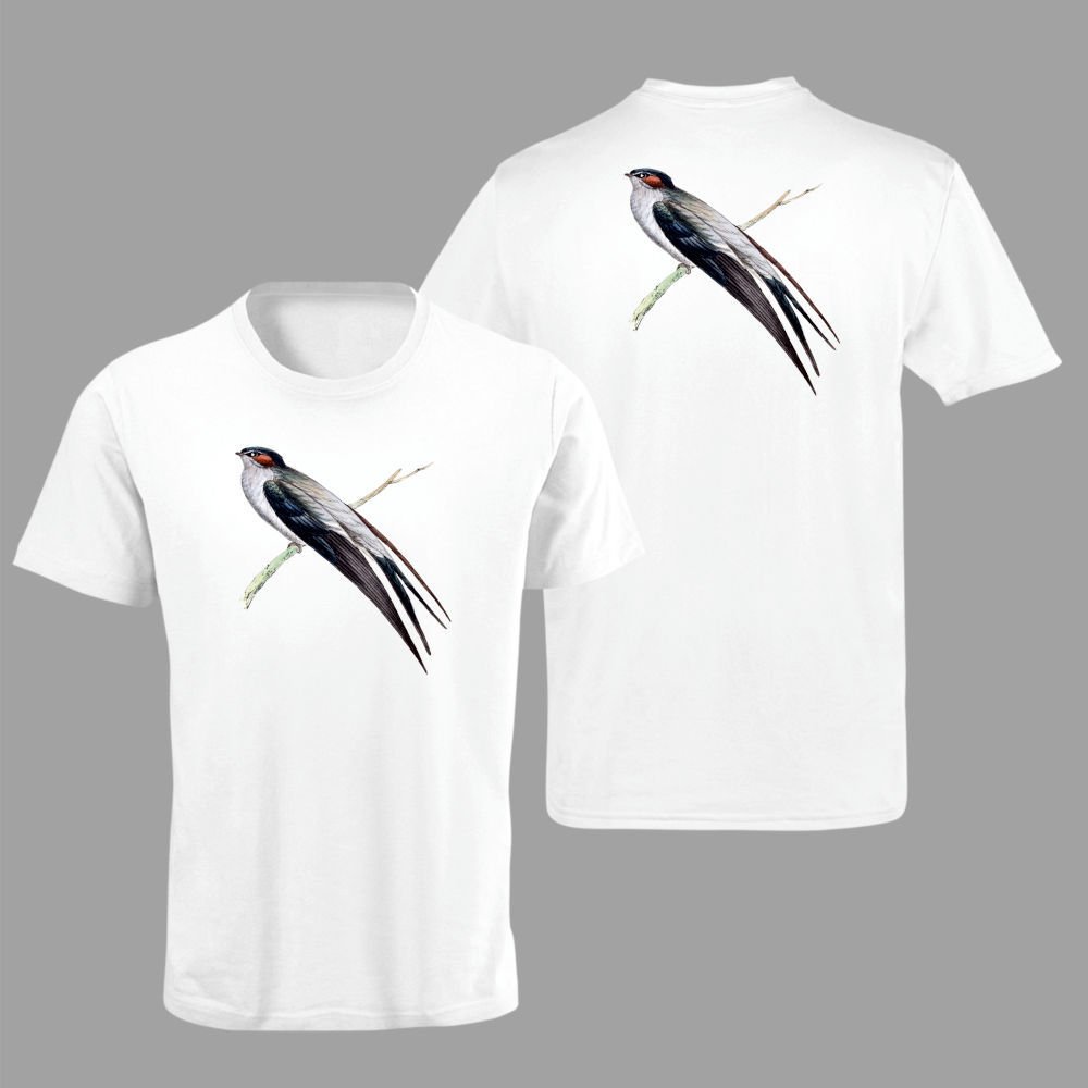 Japanese Crested Swallow Beyaz T-Shirt