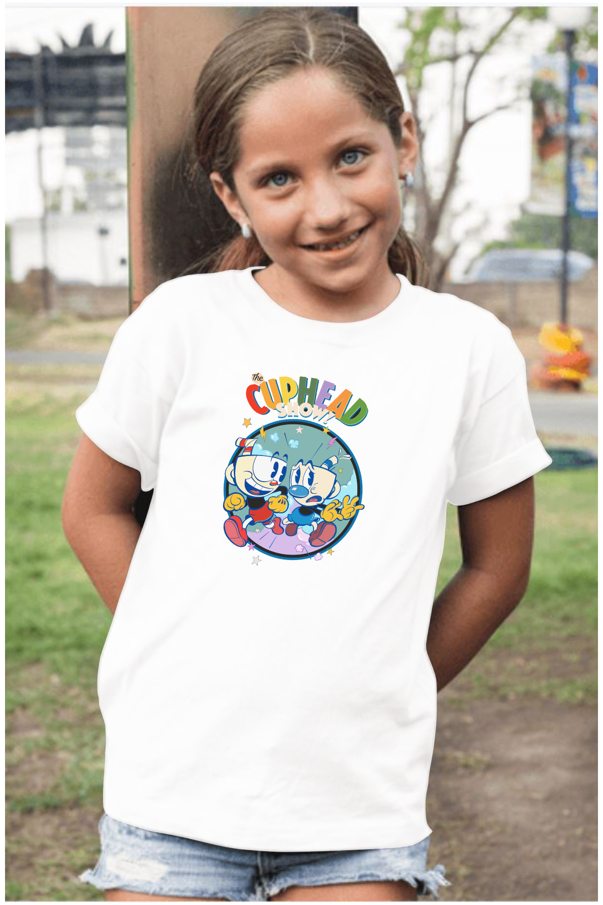 The Cuphead Show Çocuk T-Shirt