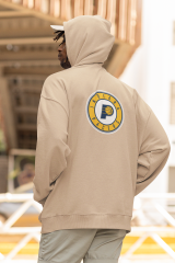 NBA Indiana Pacers Oversize Hoodie M - Arkaya  Baskı - Taş Rengi