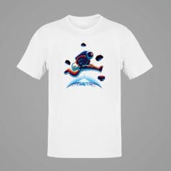 Astro Guitar Beyaz T-Shirt